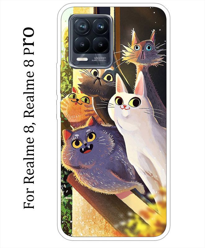 Ghumakkad Back Cover for realme 8, realme 8 PRo  (Multicolor, Grip Case, Silicon, Pack of: 1)