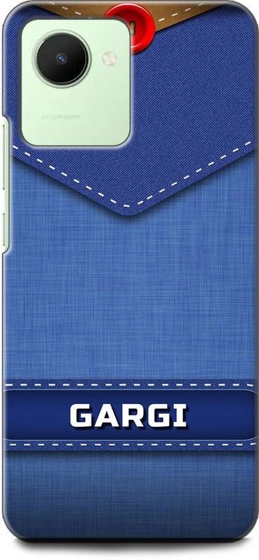 WallCraft Back Cover for Realme Narzo 50i Prime, RMX3506 GARGI NAME, G LETTER, BLUE, JEANS, ALPHABET, DESIGN  (Multicolor, Dual Protection, Pack of: 1)