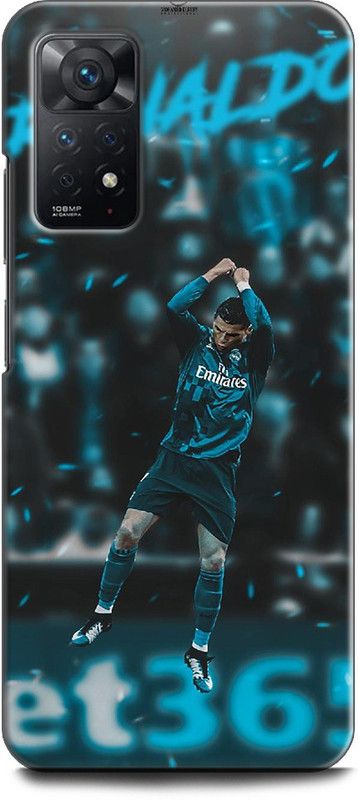 KEYCENT Back Cover for REDMI Note 11 Pro CRISTIANO RONALDO, CR-7, REAL MADRID, FOOTBALL, JERSEY  (Multicolor, Shock Proof, Pack of: 1)