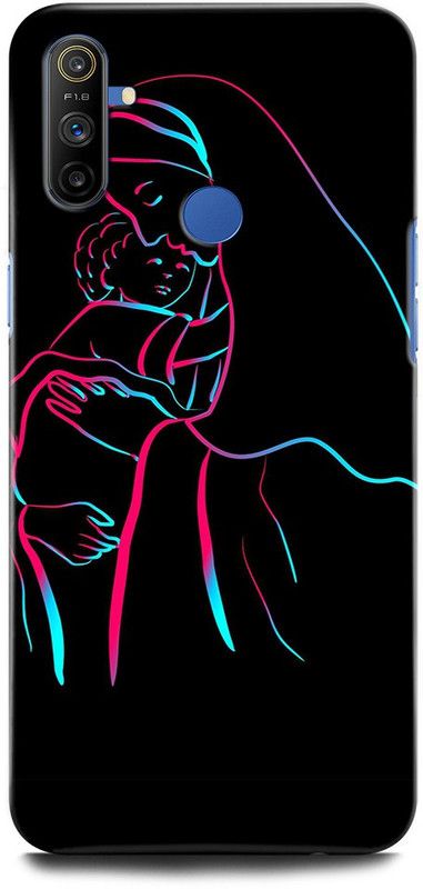 ORBIQE Back Cover for Realme Narzo 10A MOM SON LOVE, MOM LOVE, MOM DAD LOVE, MOM SON HUG  (Multicolor, Shock Proof, Pack of: 1)