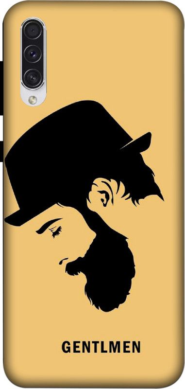 Faybey Back Cover for Samsung Galaxy A50  (Beige, Black, Hard Case, Pack of: 1)