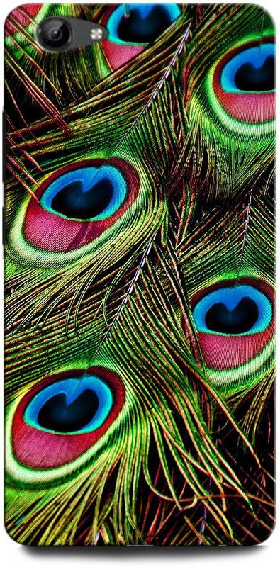GRAFIQE Back Cover for Vivo Y71/ Vivo Y71i MOR PANKH, PEACOCK FEATHER, GREEN, TEXTURE  (Multicolor, Shock Proof, Pack of: 1)