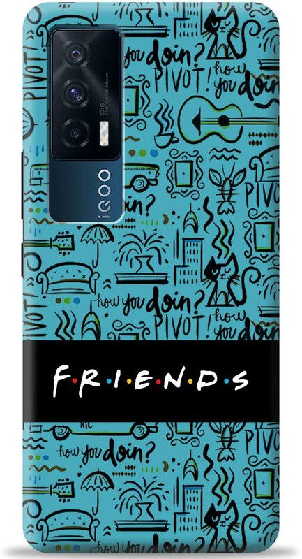 Loffar Back Cover for IQOO 7 5G  (Blue, Shock Proof, Pack of: 1)