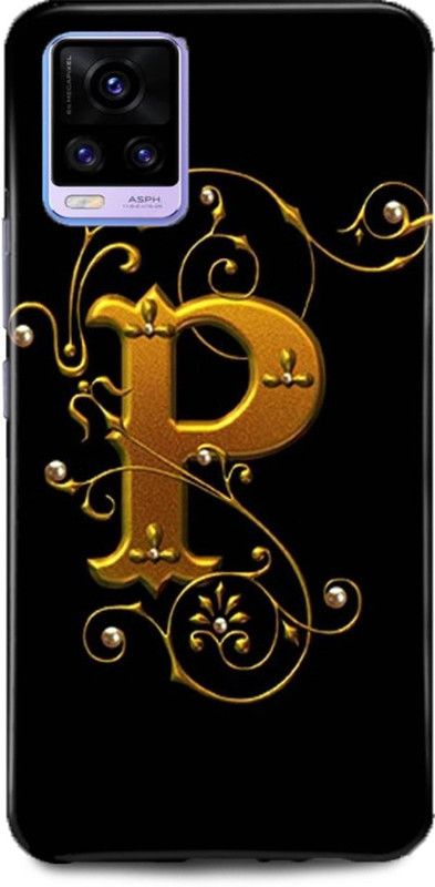 MP ARIES MOBILE COVER Back Cover for ViVO V21, V2050, P NAME BACK COVER NAME WITH P P NAME P LETTER P P LETTER P ALPHABET  (Multicolor, Hard Case, Pack of: 1)