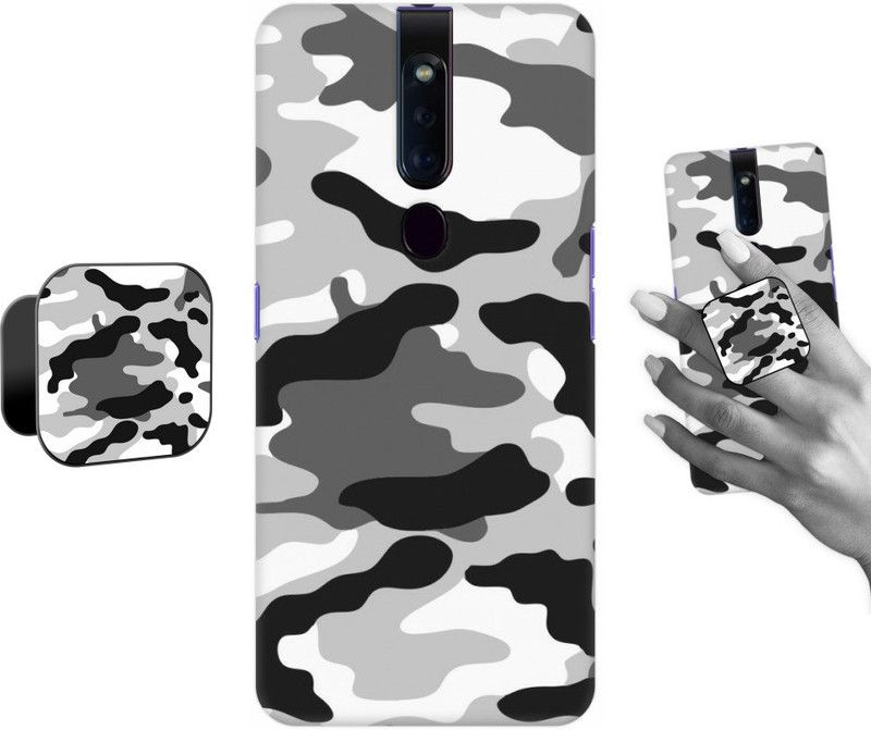 COBIERTAS Back Cover for Oppo F11 Pro  (Multicolor, Cases with Holder, Pack of: 2)