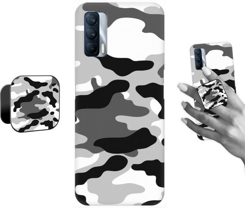 COBIERTAS Back Cover for Realme X7  (Multicolor, Cases with Holder, Pack of: 2)