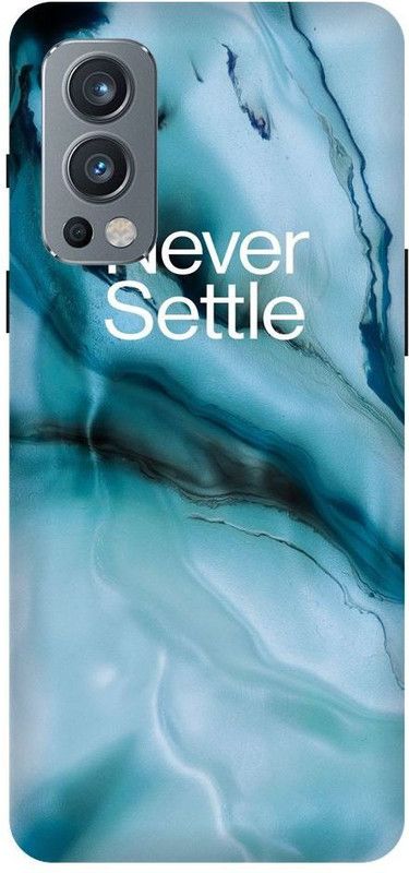 OLIWER Back Cover for One Plus Nord 2 5G Never Settle, One Plus Theme PRINTED BACK COVER  (Multicolor, Hard Case, Pack of: 1)