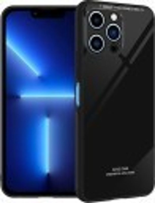 CSK STORE Back Cover for Apple iPhone 13 Pro Luxury Glass Back case cover Apple iPhone 13 Pro  (Black, Grip Case)