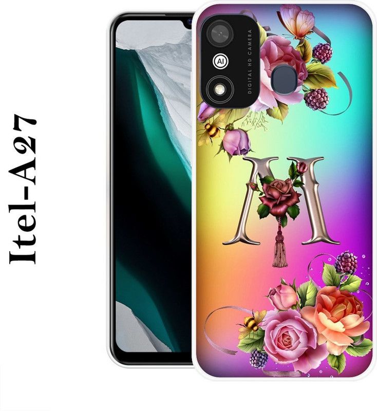 INDIALAND Back Cover for Itel A27  (Multicolor, Grip Case, Silicon)