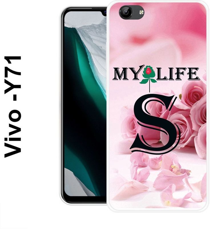 SHIVKUDI Back Cover for Vivo Y71, Vivo Y71i  (Pink, Black, Silicon)