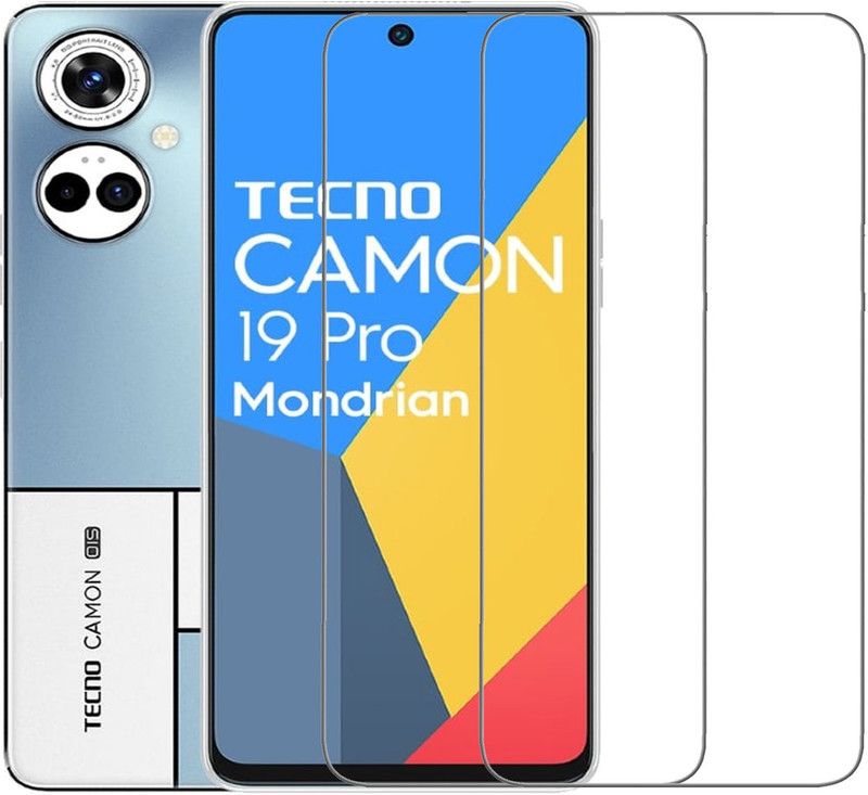 NSTAR Tempered Glass Guard for Tecno Camon 19 Pro 5G Mondrian Edition,Tecno Camon 19 Pro 5G  (Pack of 2)