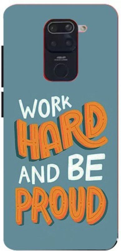 Fanny Back Cover for Redmi Note 9  (Blue, Hard Case)