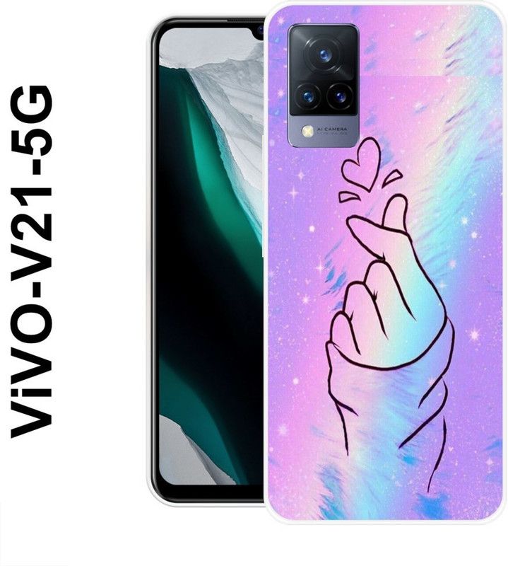 BAGRA Back Cover for Vivo V21 5G  (Multicolor, Grip Case, Silicon)