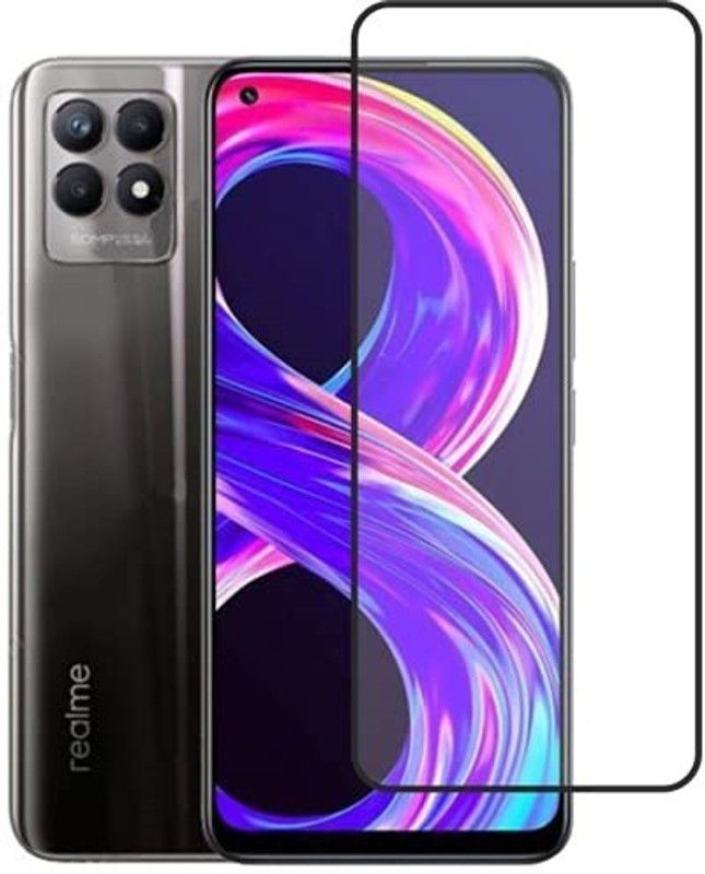 SMARTCASE Edge To Edge Tempered Glass for Realme 8i  (Pack of 1)