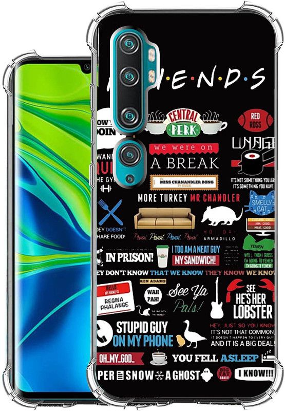 Case Club Back Cover for Xiaomi Mi Note 10  (Black, Shock Proof, Silicon, Pack of: 1)