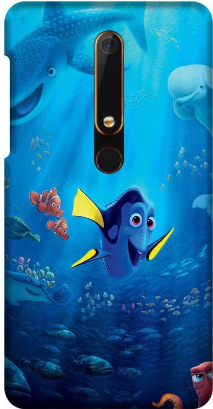 PNBEE Back Cover for Nokia 6.1,TA-1045, TA-1054, TA-1050, TA-1068- Underwater Print Mobile Case Cover  (Multicolor, Hard Case, Pack of: 1)