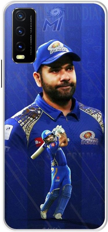 VS PRINT LINK Back Cover for VIVO Y20T \ V2129 \ Kohli,MS Dhoni,rohit sharma , Printed  (Blue, Hard Case, Pack of: 1)