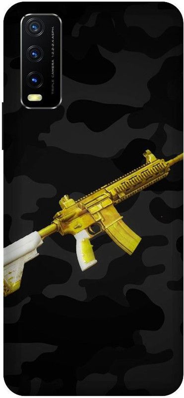 URCHIN Back Cover for Vivo Y20 Pubg, Pubg Map, Pubg Game, Pubg Love, M416  (Multicolor, Shock Proof, Pack of: 1)