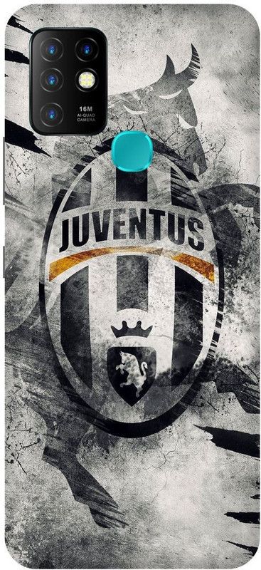 FIKORA Back Cover for Infinix Hot 10, X682B, JEEP, JERSY, DRESS, JUVENTUS  (White, Hard Case, Pack of: 1)