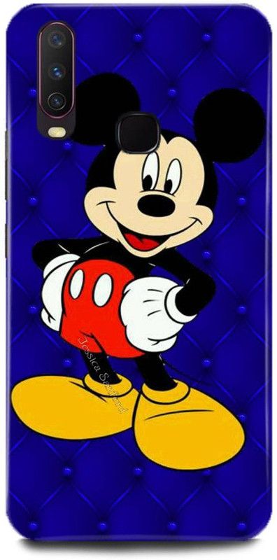 play fast Back Cover for Vivo Y17/1902 MICKEY MOUSE PRINTED  (Multicolor, Hard Case)