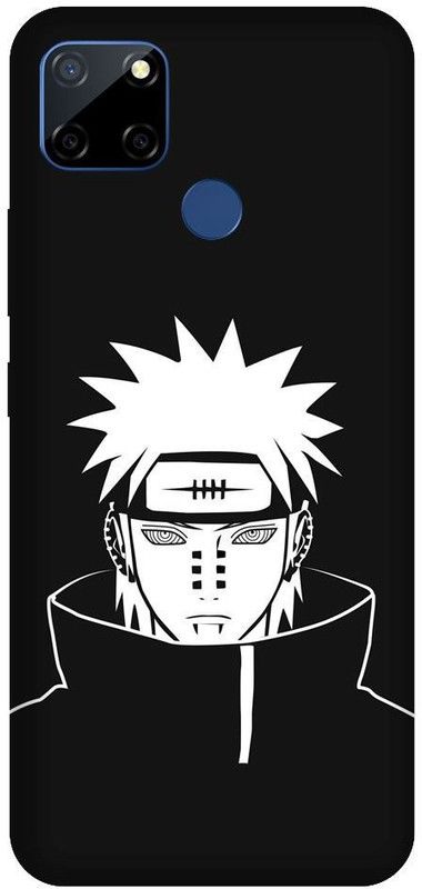 URCHIN Back Cover for Narzo 30A naruto, Naruto, Manga, Cartoon, Anime, animation, black and white, kakashi  (Multicolor, Shock Proof, Pack of: 1)
