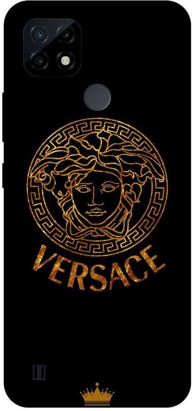 Wall Art Back Cover for Realme C25Y Versace Logo, Versace Design  (Multicolor, Dual Protection, Pack of: 1)