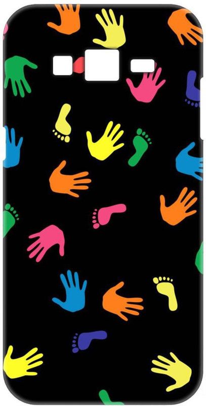 Smutty Back Cover for Samsung Galaxy J7, J700F - Palm & Foot Print  (Multicolor, Hard Case)