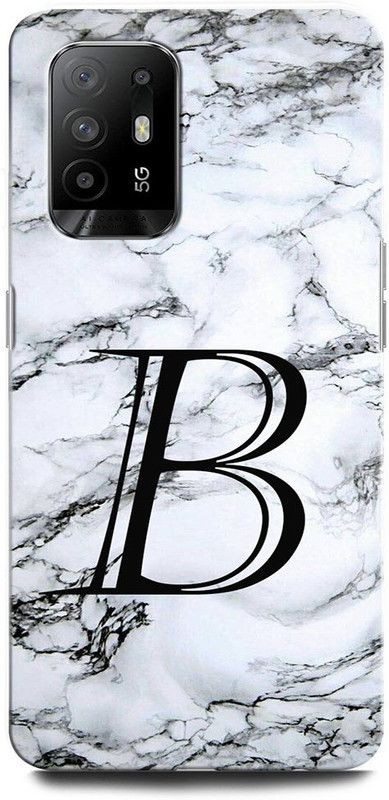 ORBIQE Back Cover for OPPO F19 Pro+ 5G CPH2213 B, B LETTER, B ALPHABET, DESIGN  (Multicolor, Hard Case, Pack of: 1)