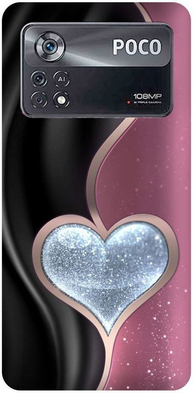 play fast Back Cover for POCO X4 Pro 5G, COUPLE, SHAPE, DESIGN, LOVE, HEARTS  (Multicolor, Hard Case, Pack of: 1)