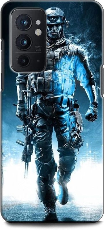 INDICRAFT Back Cover for OnePlus 9RT 5G ARMY, SOLDIER, COUNTER STRICK, GAME, CALL OF DUTY  (Multicolor, Shock Proof, Pack of: 1)