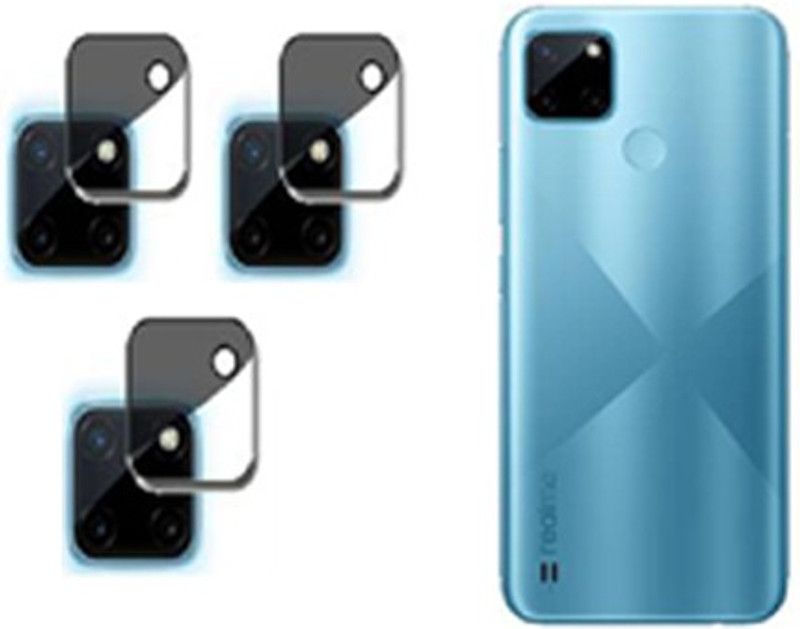 DAFFIN Back Camera Lens Glass Protector for REALME C21Y LENS  (Pack of: 3)