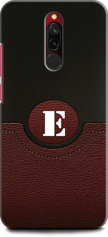 Wall Art Back Cover for Redmi 8 E, E LETTER, F NAME, E ALPHABET, ALPHABET  (Multicolor, Dual Protection, Pack of: 1)