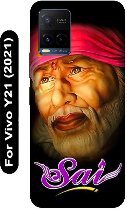 SSMORYA Back Cover for Vivo Y21 2021, Vivo V2111, Sai baba Printed  (Multicolor, Hard Case, Pack of: 1)