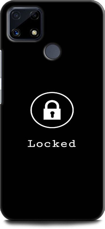 Afterglow Back Cover for Realme C25 LOCKED, BLACK,GALAXY,HATE,LOCK,PLUS,TEXT  (Multicolor, Shock Proof)