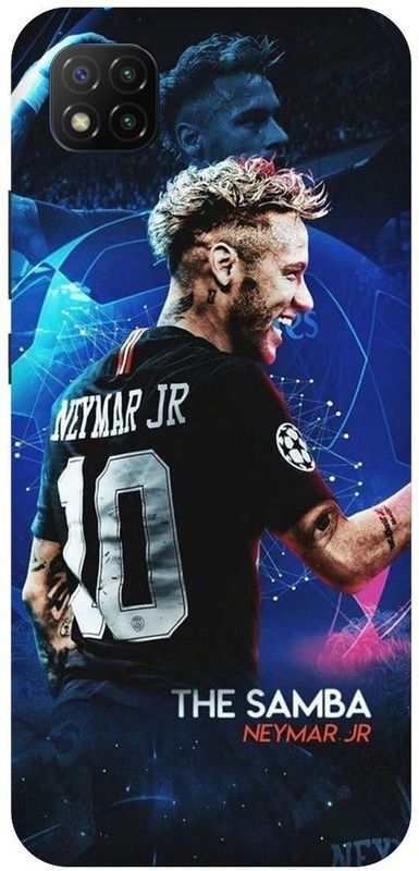 THE NARAYANA COLLECTIONS Back Cover for POCO C3-NEON,JR,NEYMAR,STYLISH,FOOTBALLER  (Multicolor, Hard Case, Pack of: 1)