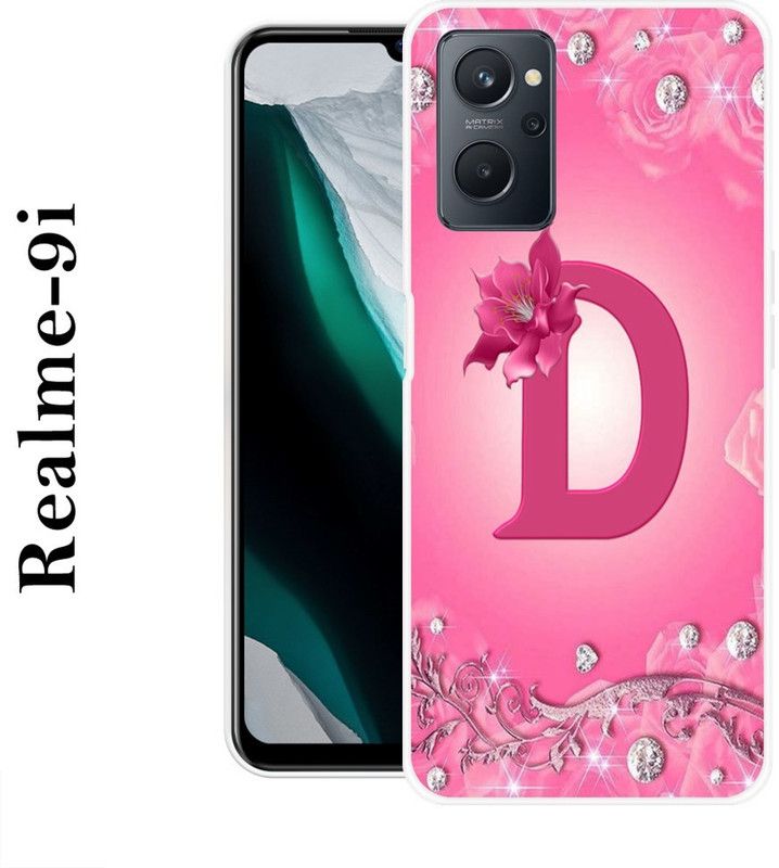 Sswastik Back Cover for Realme 9i  (Pink, Silver, Silicon)