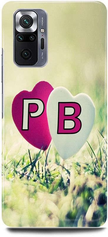 JUGGA Back Cover for Redmi Note 10 Pro Max, P LOVES B NAME,P NAME, B LETTER, ALPHABET,P LOVE B NAME  (Green, Hard Case, Pack of: 1)