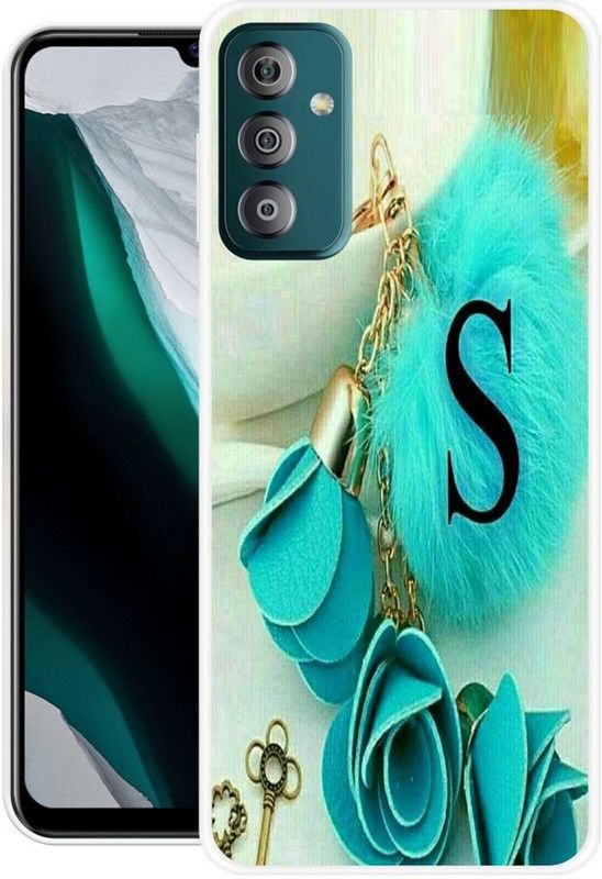PAEDICON Back Cover for Samsung Galaxy F23 5G  (White, Blue, Grip Case, Silicon)
