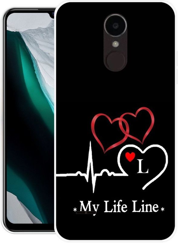 Sswastik Back Cover for LG K7i  (Black, White, Grip Case, Silicon, Pack of: 1)