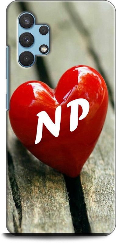 INDICRAFT Back Cover for SAMSUNG Galaxy A13 N P, N LOVES P, NAME, ALPHABET, NP LOVE, HART, BLUE  (Multicolor, Shock Proof, Pack of: 1)