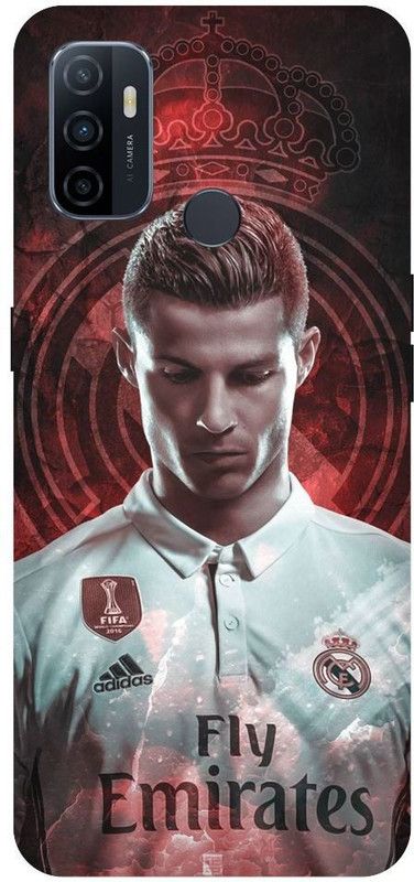 URCHIN Back Cover for Oppo A53 Cristiano Ronaldo, Ronaldo 7, CR-7, Real Madrid, Football, Sports  (Multicolor, Shock Proof, Pack of: 1)
