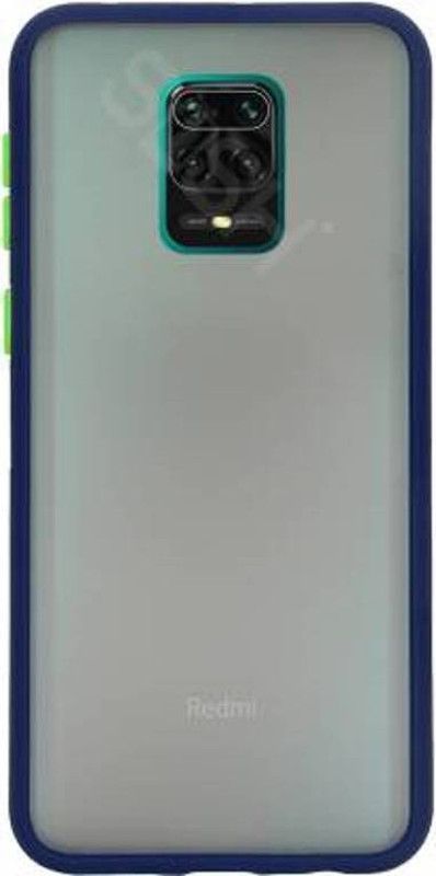 RUNEECH Back Cover for MI NOTE 9 PRO MAX  (Blue, Shock Proof, Silicon, Pack of: 1)