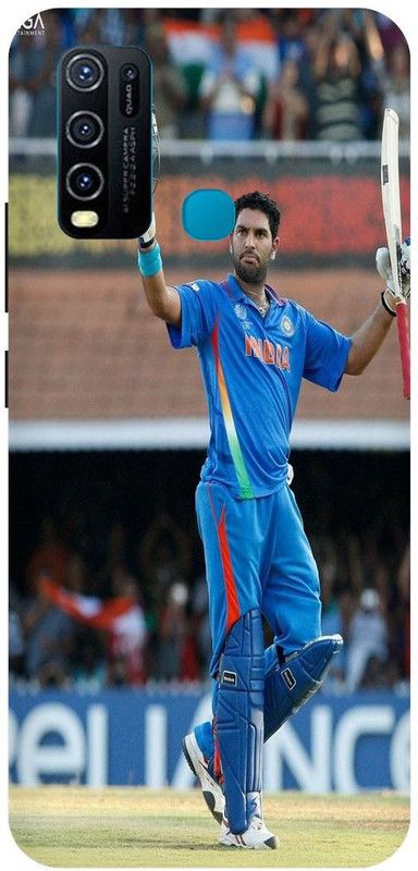 THE NARAYANA COLLECTIONS Back Cover for VIVO Y30- 1938-YUVRAJ,SINGH,YUVI,IPL,CRICKETER  (Multicolor, Hard Case, Pack of: 1)