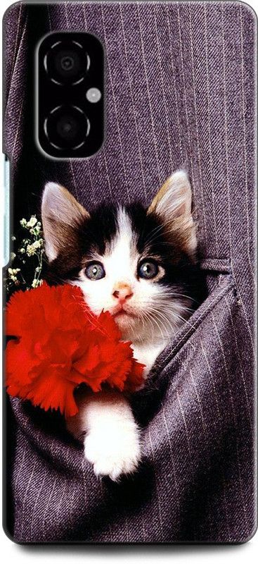 INDICRAFT Back Cover for POCO M4 5G CAT, CUTE CATE, LITTILE CAT, FUNNY CAT  (Multicolor, Shock Proof, Pack of: 1)