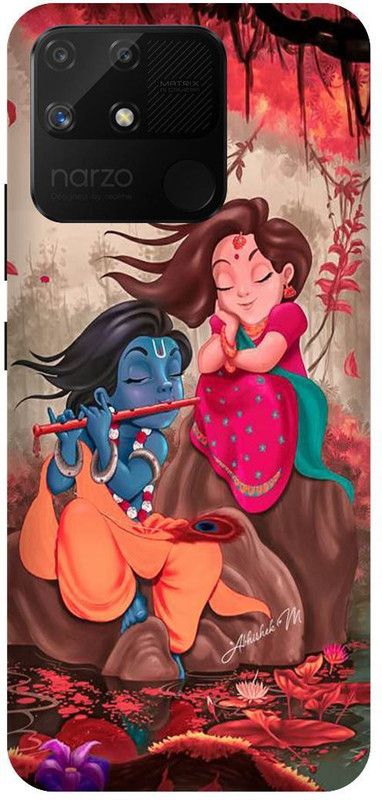 itrusto Back Cover for realme Narzo 50A , realme Narzo 50A Little Radha Krishna BACK COVER  (Multicolor, Pack of: 1)