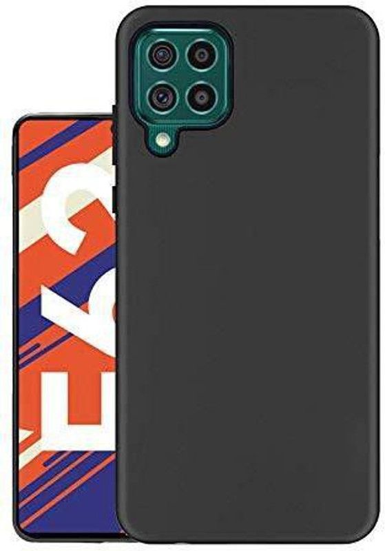 Spectacular ace Back Cover for Samsung Galaxy F62  (Black, Dual Protection, Silicon, Pack of: 1)