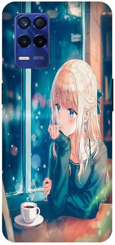 Bluvver Back Cover for Realme 8s 5G , RMX3381, Printed Cute,Girl, Back Cover  (Multicolor, Hard Case, Pack of: 1)