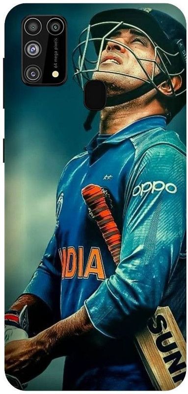 URCHIN Back Cover for Samsung M30s Dhoni, Mahi, Mahendra singh Dhoni, Captain, india cricket, player, msd, sports  (Multicolor, Shock Proof)