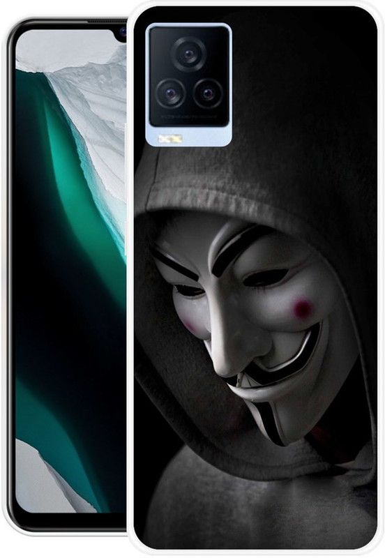KLC Back Cover for IQOO 7  (Black, Grey, Grip Case, Silicon)
