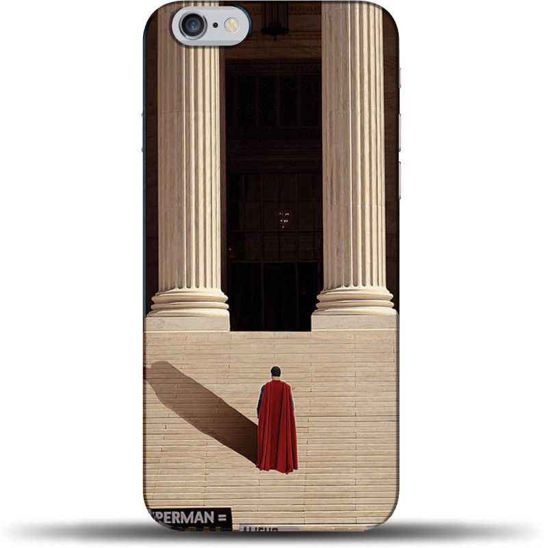 PhoneBukket Back Cover for Apple iPhone 6 Plus  (Black, Beige, Hard Case, Pack of: 1)
